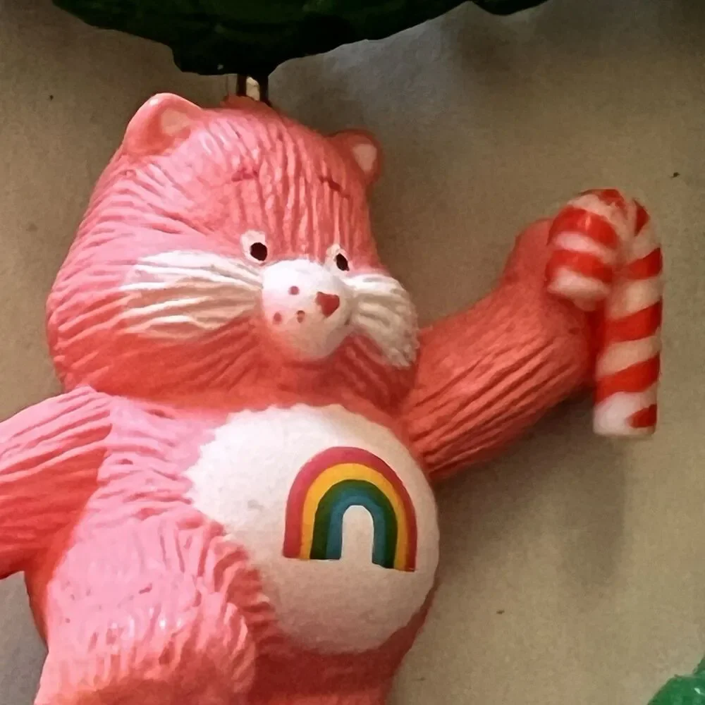 1984 Care Bears Cheer Bear Pride Wreath Christmas Ornament American Greetings